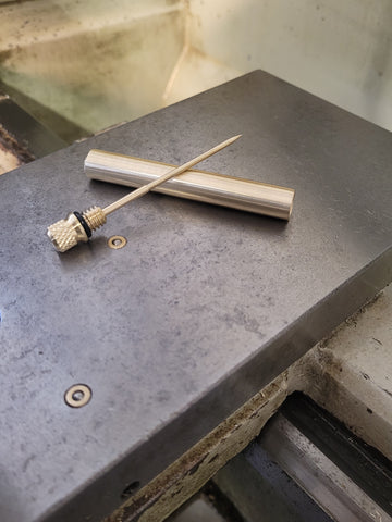 Brass precision oil bottle - Butterfield Machine