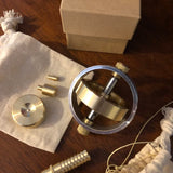 Brass and Aluminum machined gyroscope - Butterfield Machine