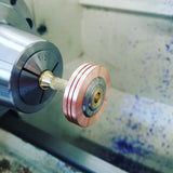 Machined copper stainless steel spinning top