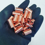 Copper begleri beads - Butterfield Machine