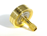 Machined Brass and stainless steel spinning top