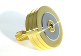 Machined Brass and stainless steel spinning top