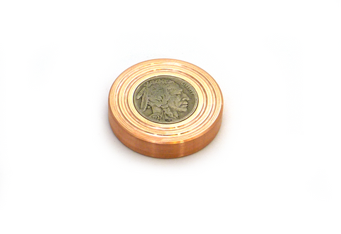 Copper Buffalo Worry Coin - Butterfield Machine