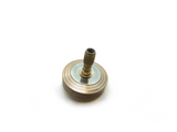 Machined copper and brass spinning top