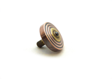Machined copper and brass spinning top