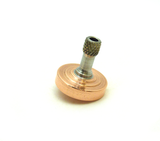 Machined copper and stainless steel spinning top