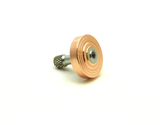 Machined copper and stainless steel spinning top
