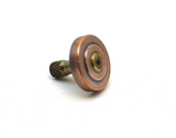 Machined copper and brass spinning top