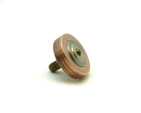 Machined copper and stainless steel spinning top