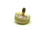Machined copper and brass spinning top