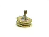 Machined copper and brass spinning top