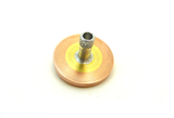 Machined copper and brass spinning top