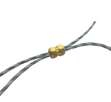 Brass Hex Lanyard Bead - Butterfield Machine