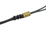 3-groove lanyard bead in Brass - Butterfield Machine
