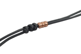 Copper grooved lanyard bead - Butterfield Machine