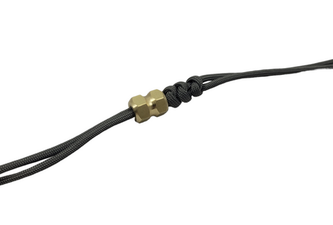 Brass Hex Lanyard Bead - Butterfield Machine