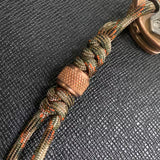 knurled Copper Lanyard Bead Charm - Butterfield Machine