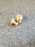 Brass Cuff Link Tops - Butterfield Machine