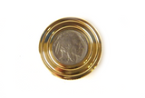 The FlatTop Brass Buffalo EDC Spinning Top - Butterfield Machine