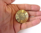 The FlatTop Brass Buffalo EDC Spinning Top - Butterfield Machine