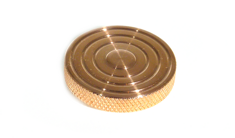 The FlatTop EDC Spinning Top in Copper - Butterfield Machine
