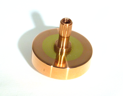 Copper and brass spinning top