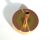 Copper and brass spinning top
