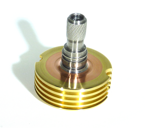 Machined Brass and Copper spinning top