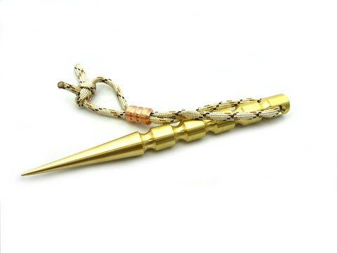 EDC Brass Marlinspike - Durable Marlin Spike for Paracord Knitting Sailing,  Boat