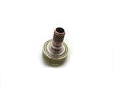 Machined brass and copper spinning top