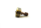 Machined brass and copper spinning top