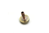 Machined brass and copper spinning top