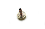 Machined brass and copper spinning top