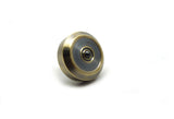 Machined brass and stainless steel spinning top