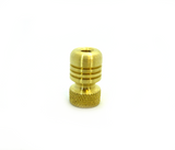 Knurled Brass Bomber lanyard bead - Butterfield Machine