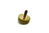 Machined copper and brass spinning top