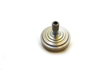 Machined copper and brass spinning top