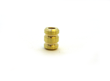 Brass grooved lanyard bead - Butterfield Machine