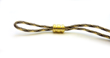 Brass grooved lanyard bead - Butterfield Machine