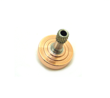 Machined copper and stainless steel spinning top