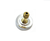 Machined aluminum and brass spinning top
