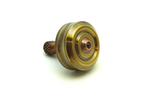 Machined copper and brass spinning top