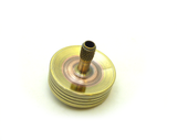 Machined copper and brass spinning top