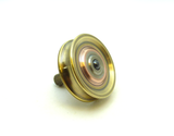 Machined copper and brass spinning top