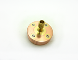 Machined copper spinning top