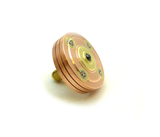 Machined copper spinning top