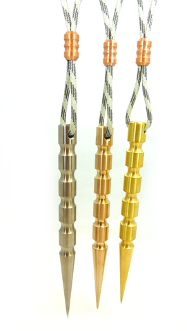 EDC Brass Marlinspike - Durable Marlin Spike for Paracord Knitting Sailing,  Boat