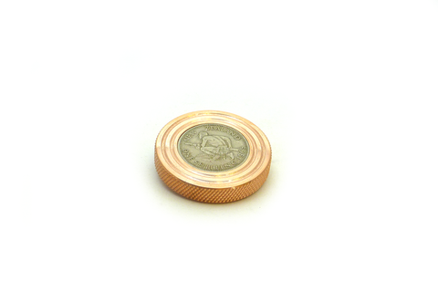 The FlatTop - Copper New Zealand EDC Spinning Top -  butterfield-machine.myshopify.com