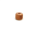 knurled Copper Lanyard Bead Charm - Butterfield Machine